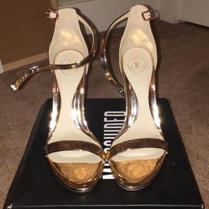 Rose Gold Block Heels